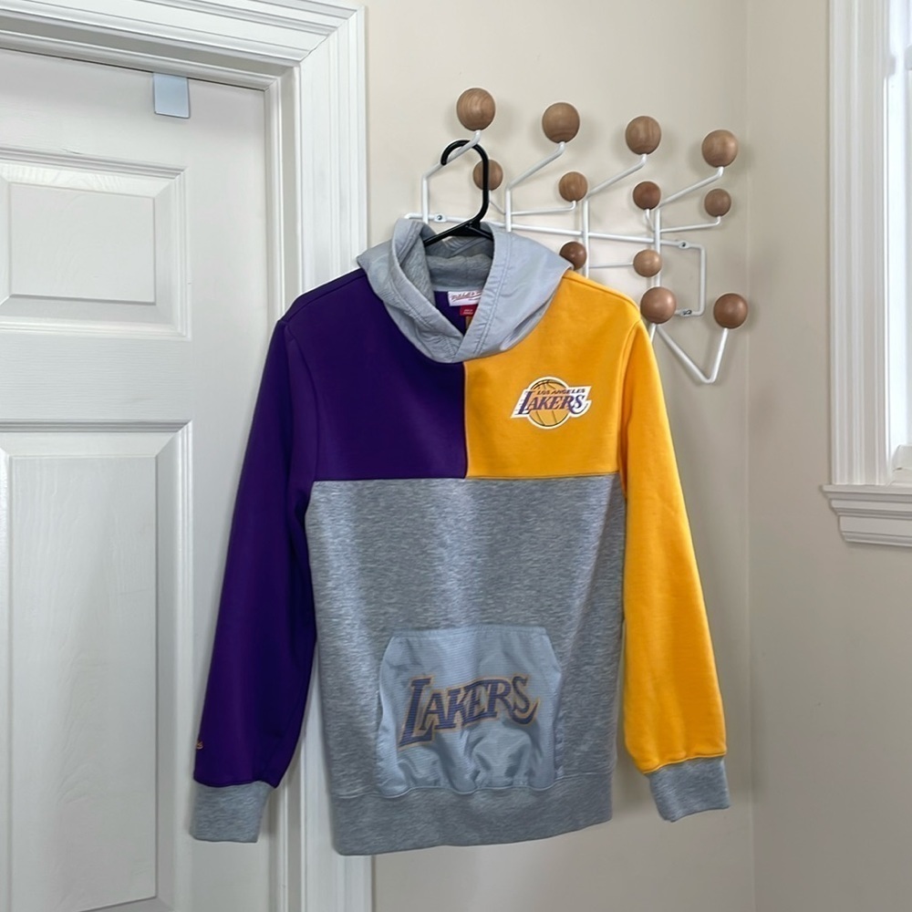 Mitchell & Ness - Lakers Hoodie - Purple / Grey - L